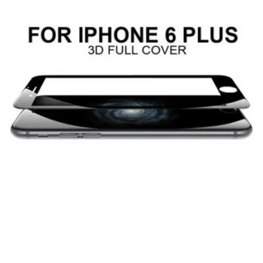 iPhone 6 plus protector cristal templado curvo negro