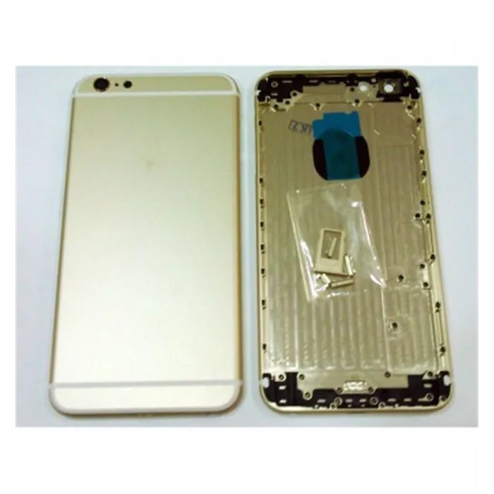 carcasa o marco central para iPhone 6 Plus mas tapa trasera o tapa bateria dorada calidad premium