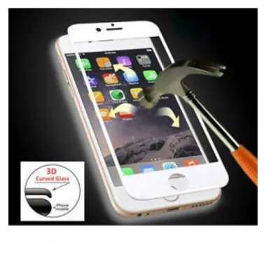 iPhone 6/6S protector cristal templado blanco curvo