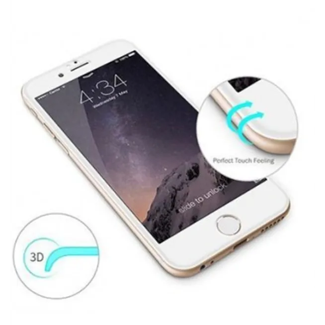 iPhone 6 6S protector cristal templado 3D curvo