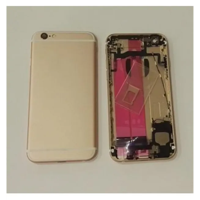 IPhone 6S carcasa completa marco + tapa rosa
