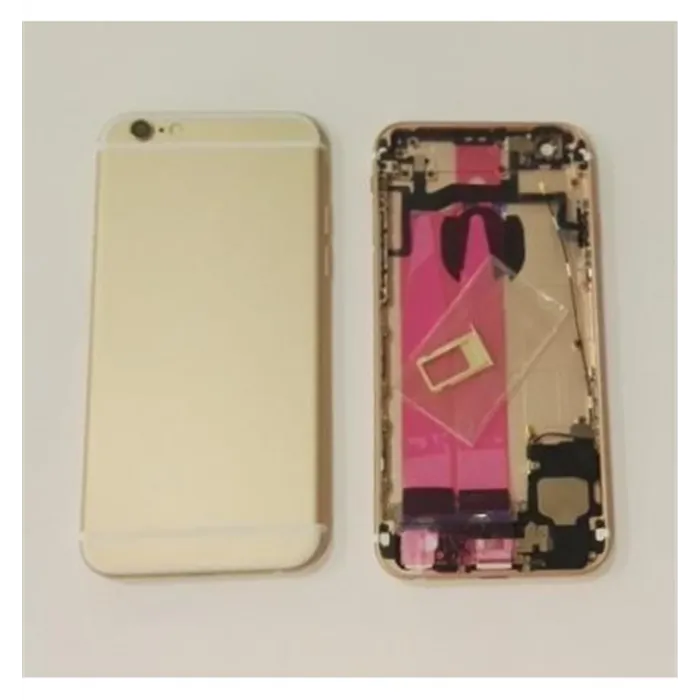IPhone 6S carcasa completa marco + tapa dorada