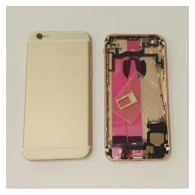 IPhone 6S carcasa completa marco + tapa dorada