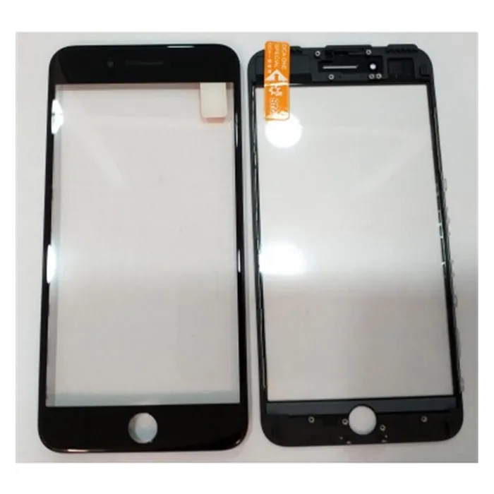 IPhone 7 Plus A1661 A1784 A1785 A1786 cristal negro + marco negro + lamina oca