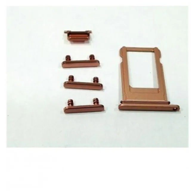 iPhone 7 plus set 5pcs pequeñas partes dorado rosado