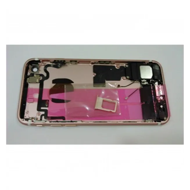 Iphone 7 tapa bateria rosa con componentes