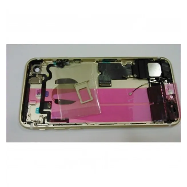 Iphone 7 tapa bateria dorada con componentes
