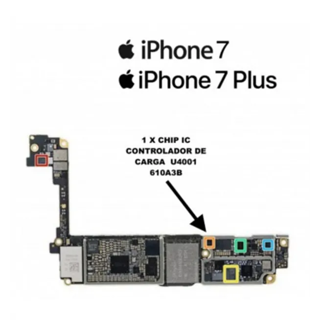 iPhone 7 7 Plus IC Controlador de Carga USB 610A3B 610A38 36 pines U4001