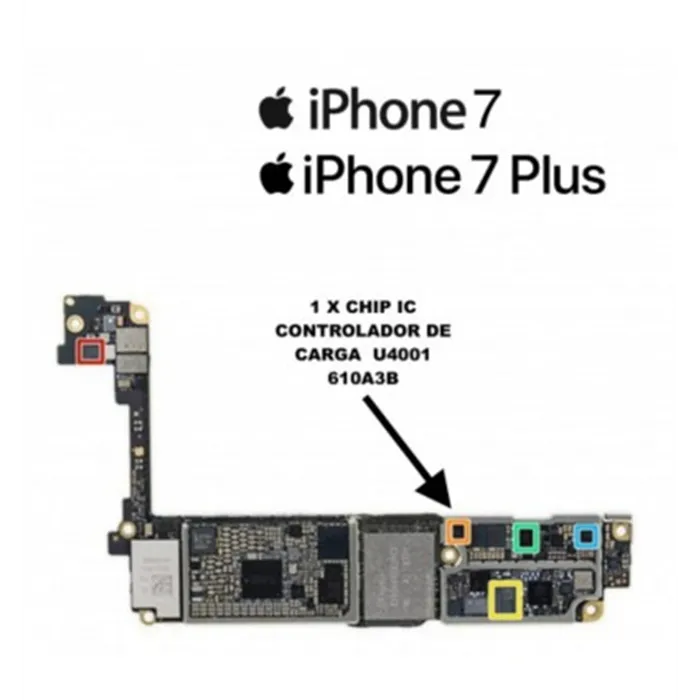 iPhone 7 7 Plus IC Controlador de Carga USB 610A3B 610A38 36 pines U4001