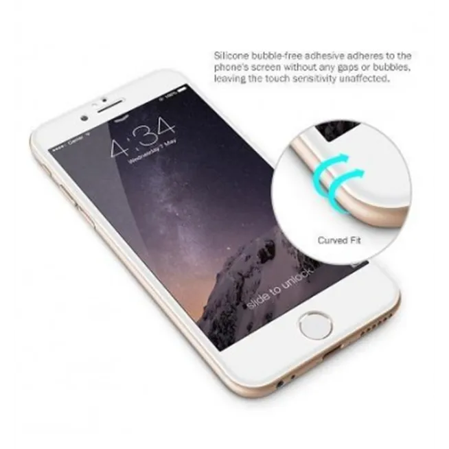 iPhone 7 8 iPhone SE 2020 A2275 A2296 A2298 protector cristal templado transparente 3D Curvo