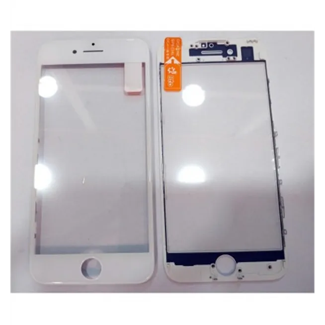 IPhone 7 A1660 A1778 A1779 A1780 cristal blanco + marco blanco + lamina oca