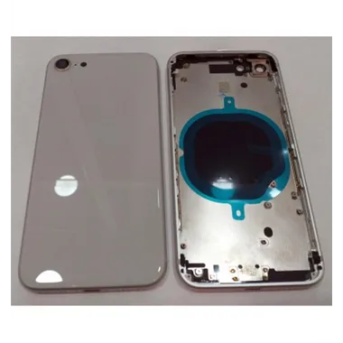 IPhone 8 A1863 A1905 A1906 carcasa central o marco + tapa trasera o tapa bateria blanca