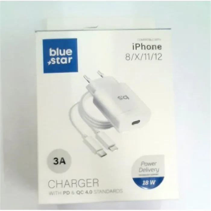 Cargador red para IPhone 8 X 11 12 3A 18W