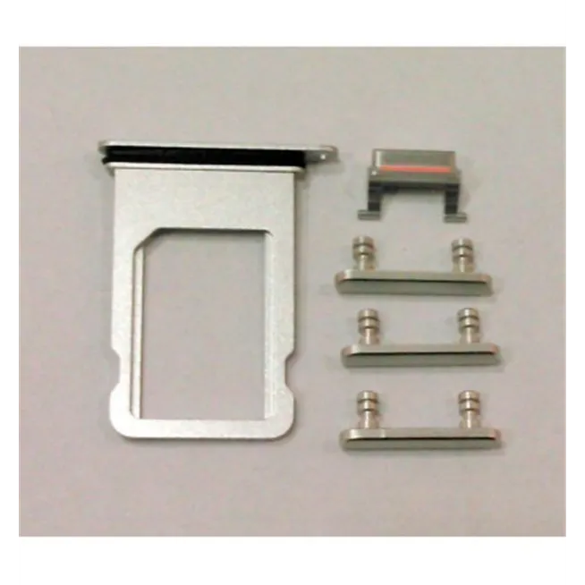 IPhone 8 A1863 A1905 A1906 8 Plus A1864 A1897 A1898 SE 2020 soporte sim y botones blancos premium