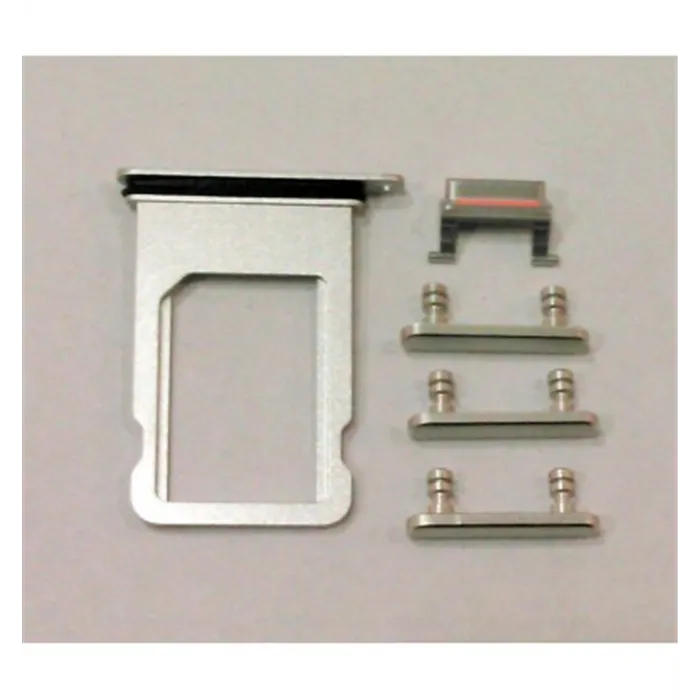 IPhone 8 A1863 A1905 A1906 8 Plus A1864 A1897 A1898 SE 2020 soporte sim y botones blancos premium