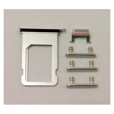 IPhone 8 A1863 A1905 A1906 8 Plus A1864 A1897 A1898 SE 2020 soporte sim y botones blancos premium
