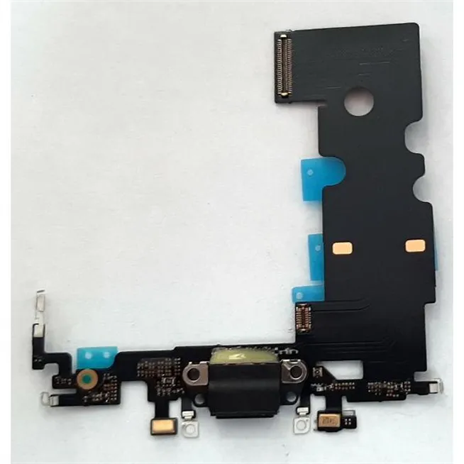 Flex puerto carga negro para IPhone 8  compatible