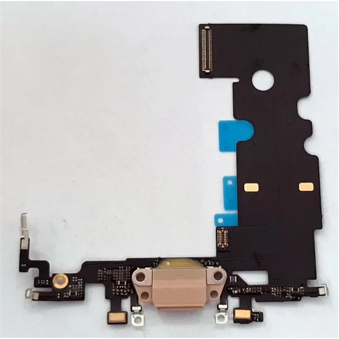 Flex puerto carga dorado para IPhone 8  compatible