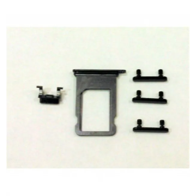 IPhone 8 A1863 A1905 A1906 8 Plus A1864 A1897 A1898 SE 2020 soporte sim y botones negros premium