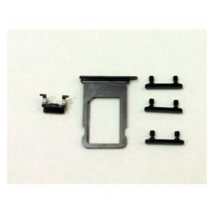 IPhone 8 A1863 A1905 A1906 8 Plus A1864 A1897 A1898 SE 2020 soporte sim y botones negros premium