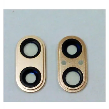 IPhone 8 Plus A1864 cubierta camara dorada premium
