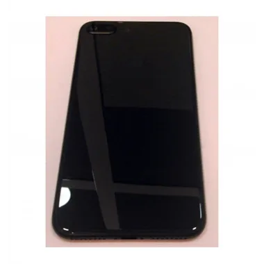 IPhone 8 Plus A1864 A1897 A1898 carcasa central o marco + tapa trasera o tapa bateria negra