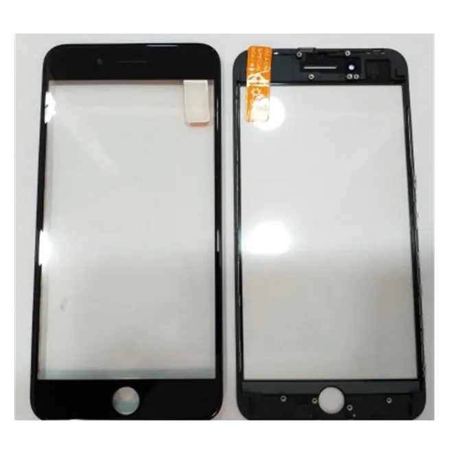 IPhone 8 Plus A1864 A1897 A1898 cristal negro + marco negro + lamina oca