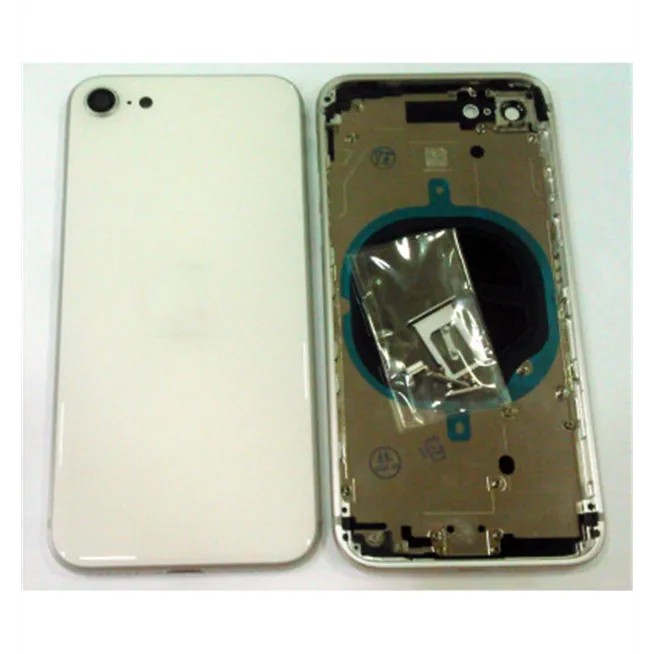 Carcasa central o marco blanco para IPhone SE 2020 mas tapa trasera o tapa bateria A2275 A2296 A2298