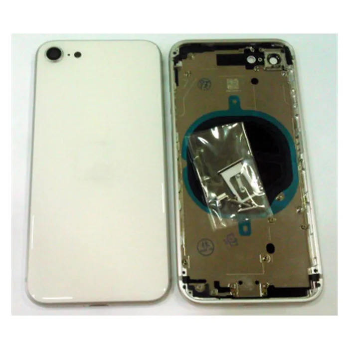 Carcasa central o marco blanco para IPhone SE 2020 mas tapa trasera o tapa bateria A2275 A2296 A2298