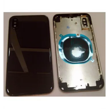 iPhone X A1865 A1901 A1902 carcasa central o marco + tapa trasera o tapa bateria negra
