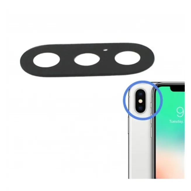 IPhone X cristal camara premium