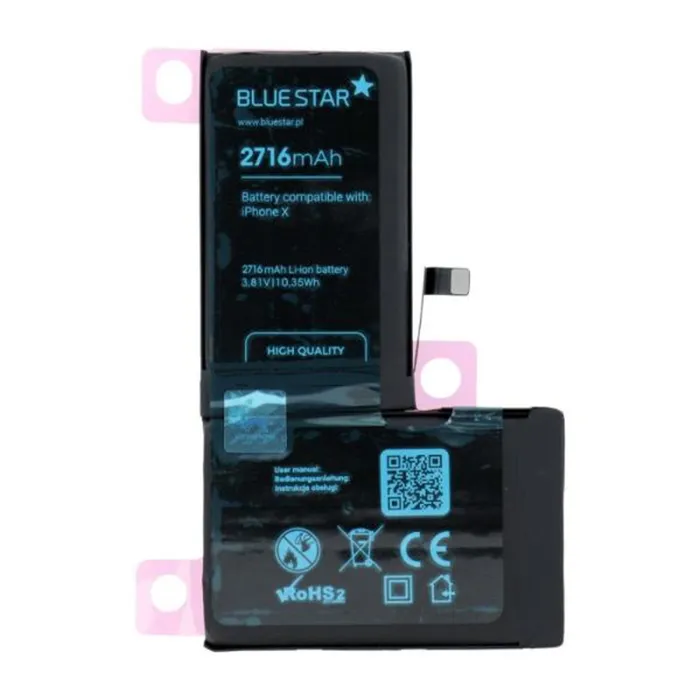 Bateria para IPhone X A1865 A1901 A1902 2716mAh Blue Star