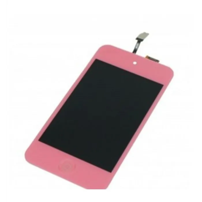 iPod Touch 4 pantalla lcd + táctil rosa + botón home rosa