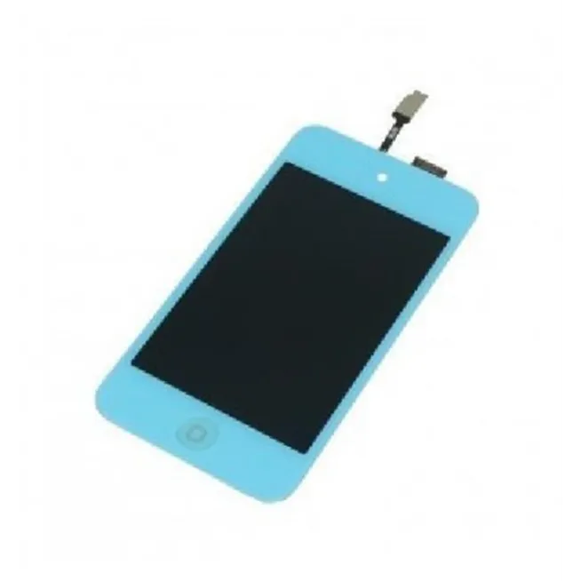 iPod Touch 4 pantalla lcd + táctil azul celeste + botón home