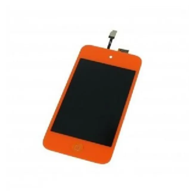 iPod Touch 4 pantalla lcd + táctil naranja + botón home nara