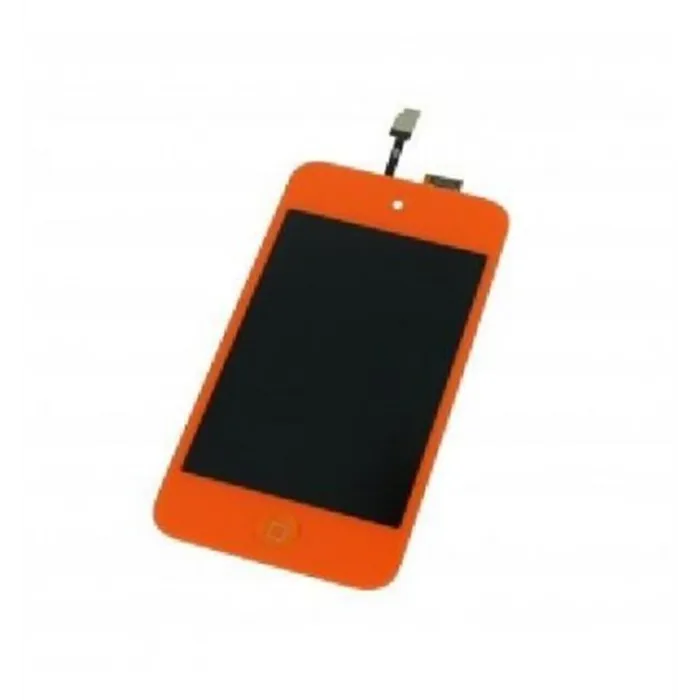 iPod Touch 4 pantalla lcd + táctil naranja + botón home nara