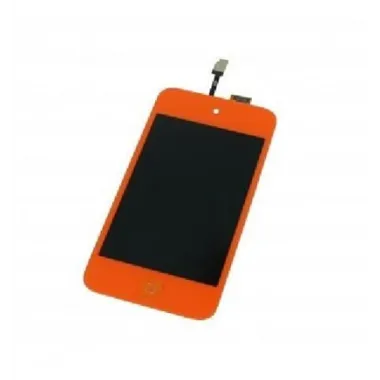 iPod Touch 4 pantalla lcd + táctil naranja + botón home nara