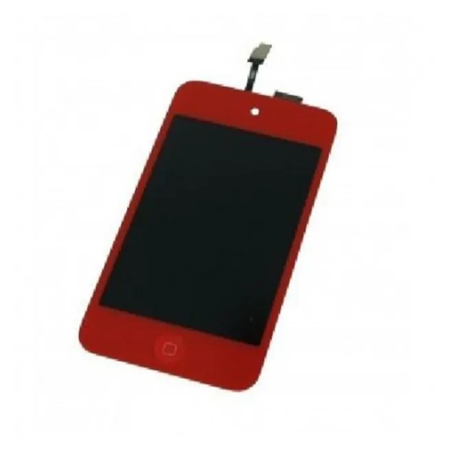 iPod Touch 4 pantalla lcd + táctil roja + botón home rojo