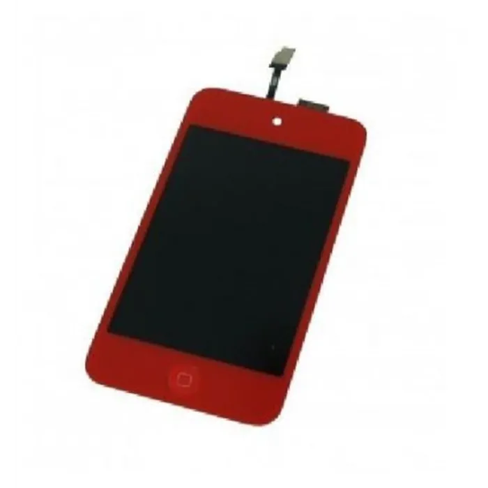 iPod Touch 4 pantalla lcd + táctil roja + botón home rojo