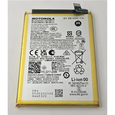 Bateria PV50 5000mAh para Motorola Moto G73 XT2273-2 SB18D61156 Service Pack