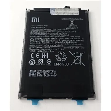 Bateria BN51 4900mAh para Xiaomi Redmi 8 Xiaomi Redmi 8A 46BN51W02093 Service Pack