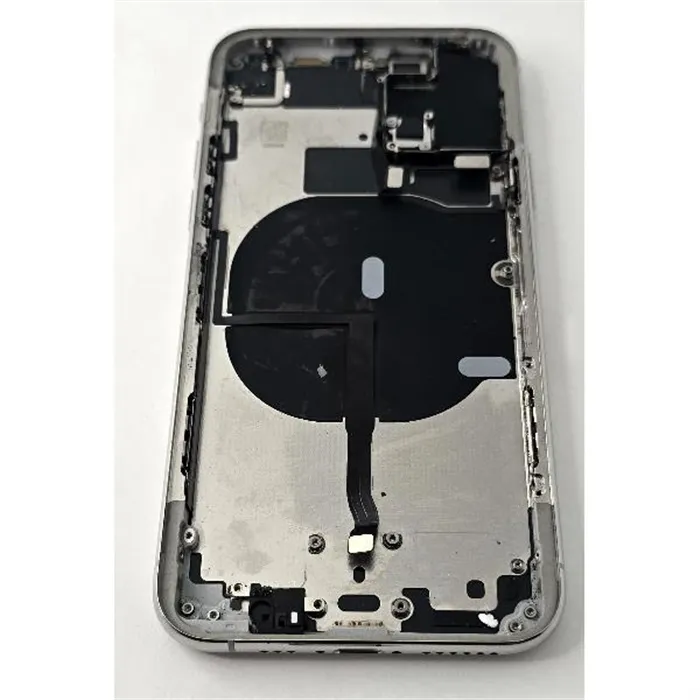 Tapa trasera o tapa bateria plata para Iphone 11 Pro con marco central Remanufacturada Grado A 