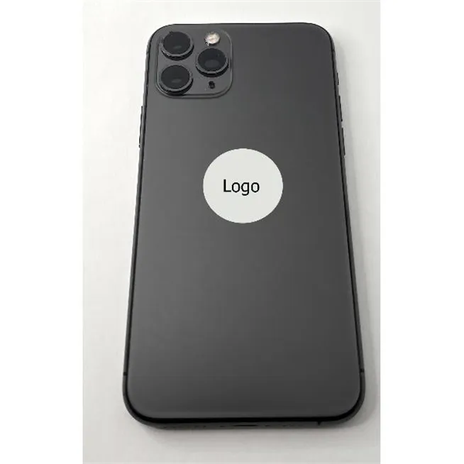 Tapa trasera o tapa bateria gris para iPhone 11 Pro con marco central remanufacurada Grado A 