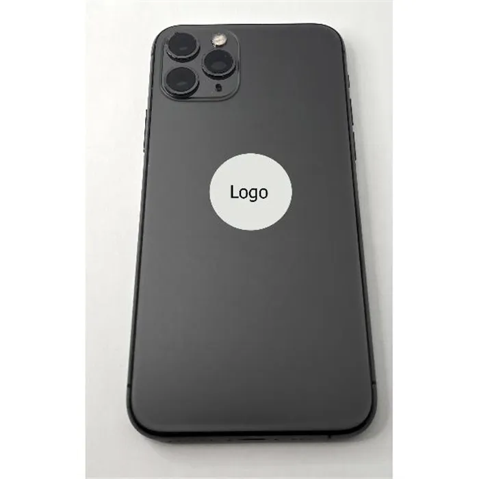 Tapa trasera o tapa bateria gris para iPhone 11 Pro con marco central remanufacurada Grado A 