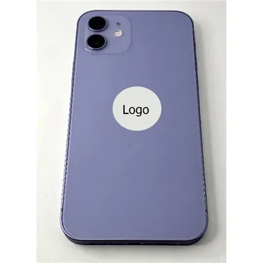 Tapa trasera o tapa bateria morada para iPhone 12 con marco central remanufacurada Grado A 