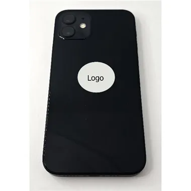 Tapa trasera o tapa bateria negra para iPhone 12 con marco central remanufacurada Grado A 