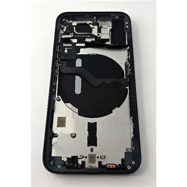 Tapa trasera o tapa bateria negra para iPhone 12 mini con marco central remanufacurada Grado A 
