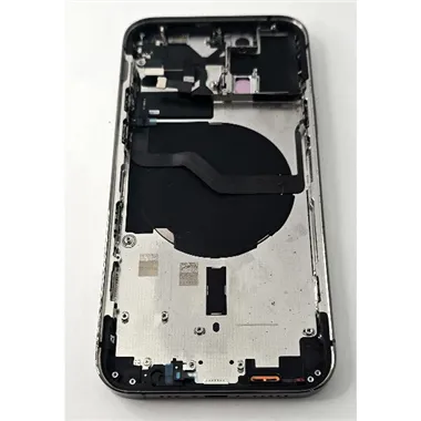 Tapa trasera o tapa bateria gris para iPhone 12 Pro con marco central remanufacurada Grado A 