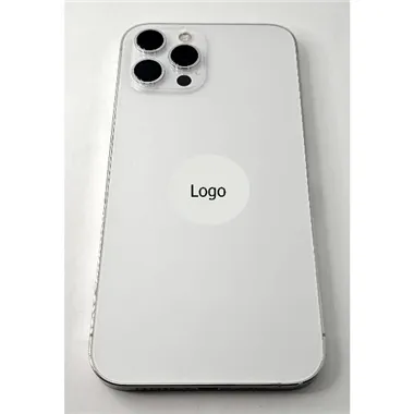 Tapa trasera o tapa bateria plata para iPhone 12 Pro Max con marco central remanufacurada Grado A 