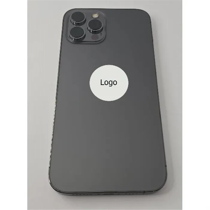 Tapa trasera o tapa bateria gris para Iphone 12 Pro Max con marco central Remanufacturada Grado A 